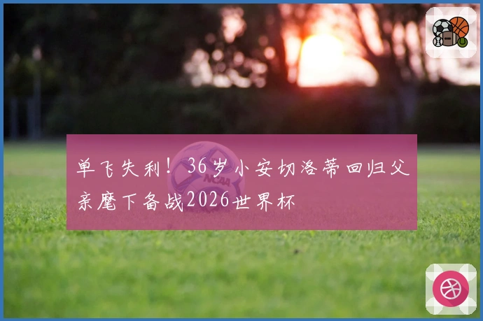 单飞失利！36岁小安切洛蒂回归父亲麾下备战2026世界杯